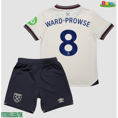 West Ham United James Ward-Prowse #8 Bortaställ Barn 2025-26 Kortärmad (+ Korta byxor)